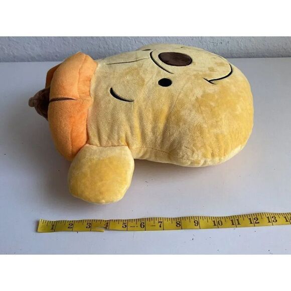 Disney Winnie Pooh Halloween Pumpkin Hat Soft Decorative Accent Pillow NEW - Picture 10 of 13
